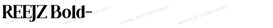 REEJZ Bold字体转换